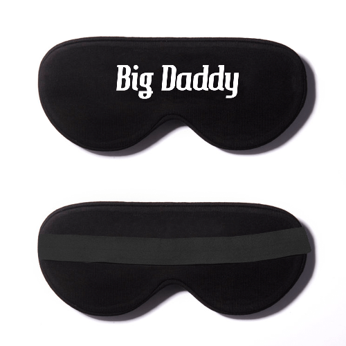 Black Cotton Sleep Mask- Click to Customize