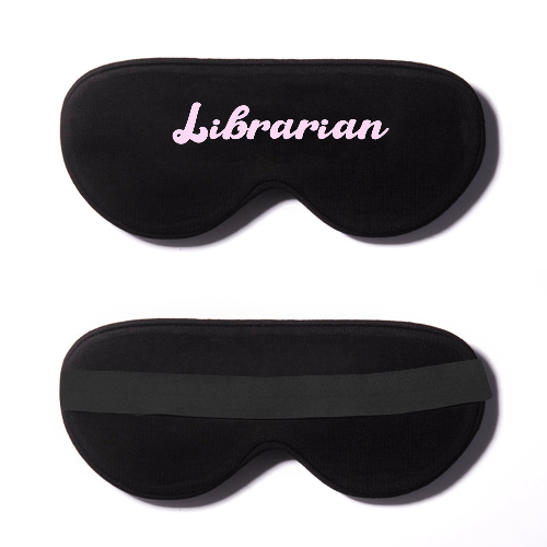 Black Cotton Sleep Mask- Click to Customize