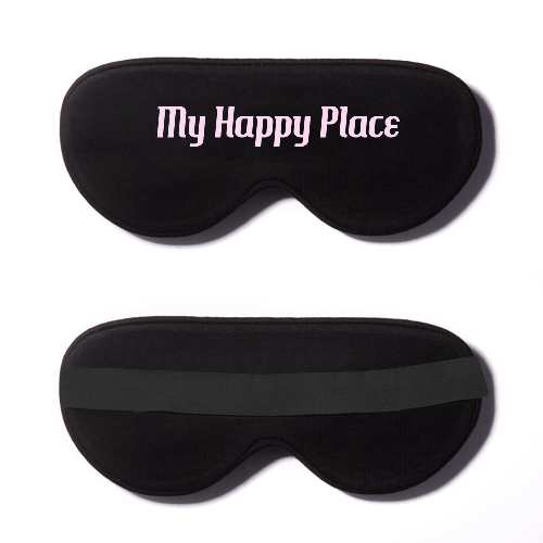 Black Cotton Sleep Mask- Click to Customize
