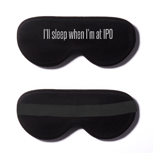 Black Cotton Sleep Mask- Click to Customize