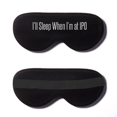 Black Cotton Sleep Mask- Click to Customize