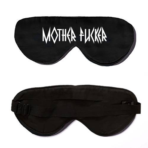 Lavender Scented Black Silk Sleep Mask - Customization Available