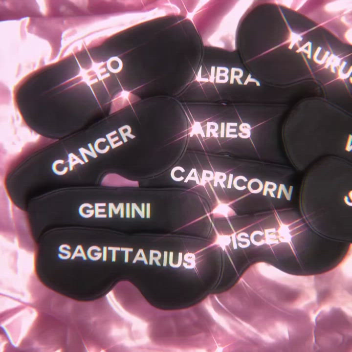 
                  
                    Load and play video in Gallery viewer, Aries Zodiac Cotton Lux Sleep Mask
                  
                