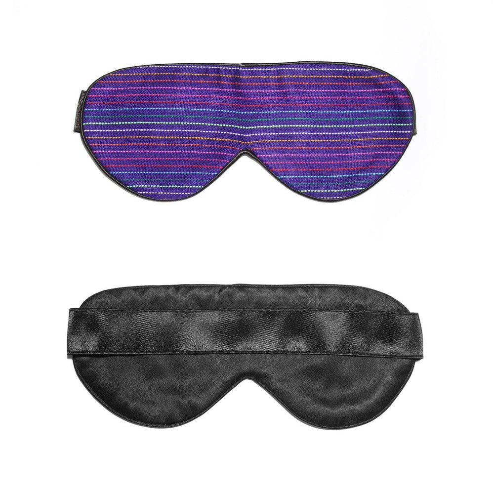 Dark Blue Rainbow Silk Sleep Mask