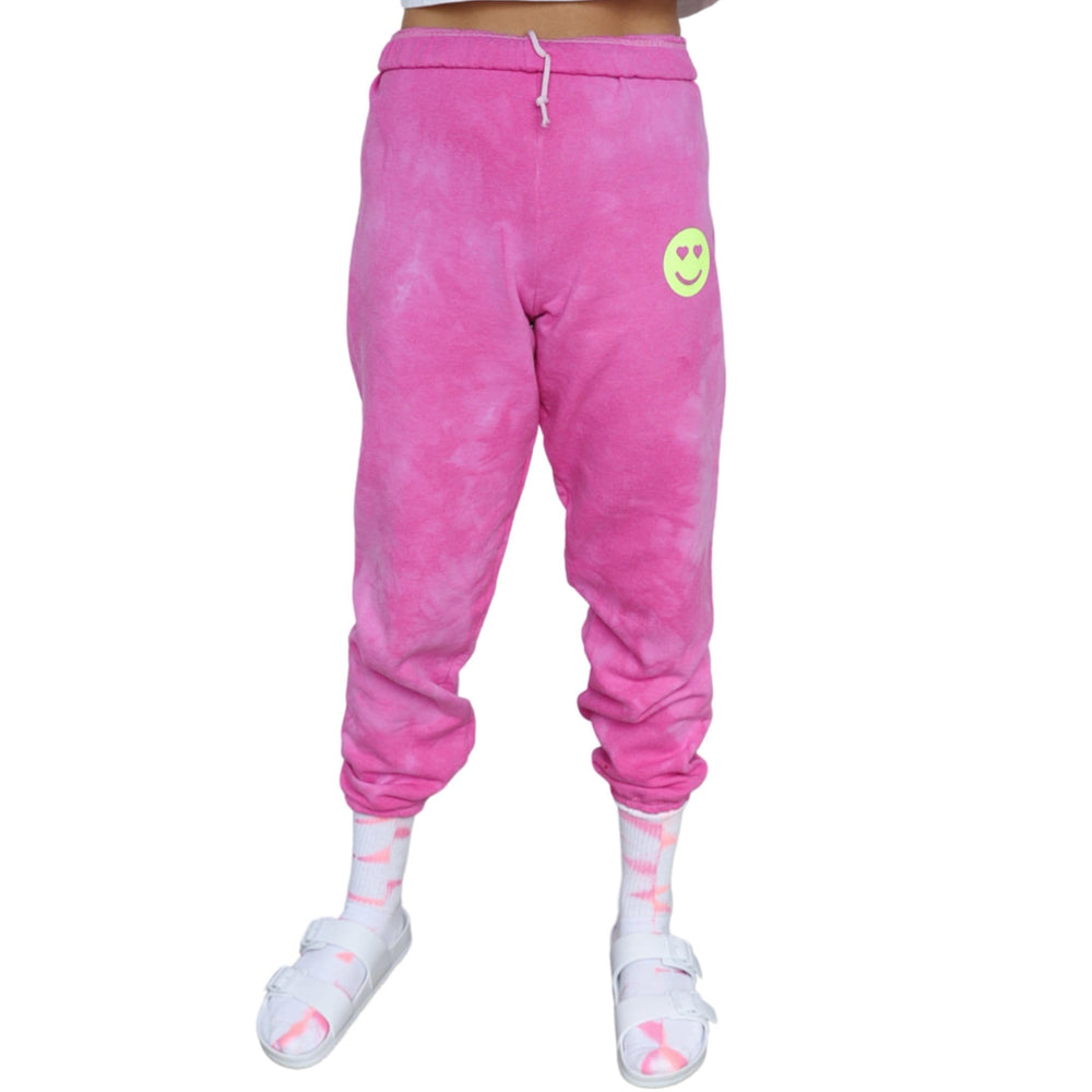 
                  
                    Bright Pink Happy Sweatpants
                  
                