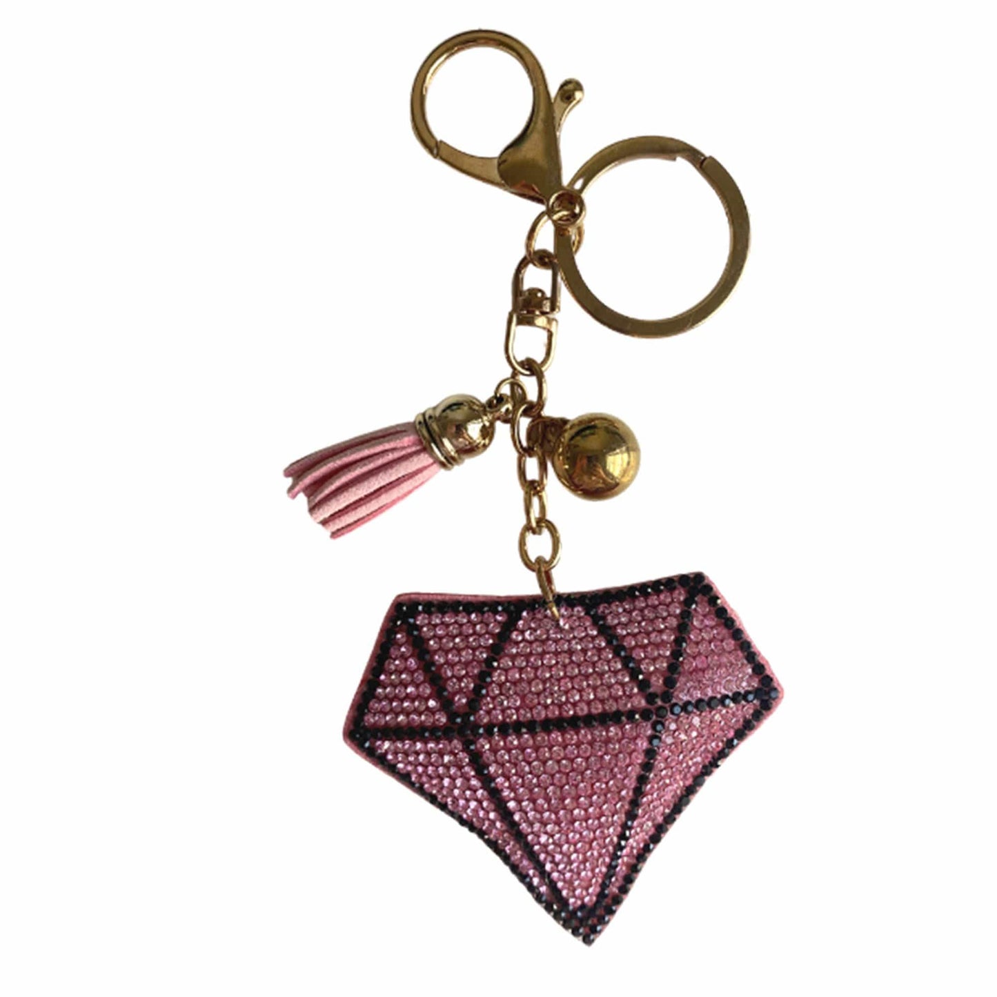Diamond Bag Charm Keychain