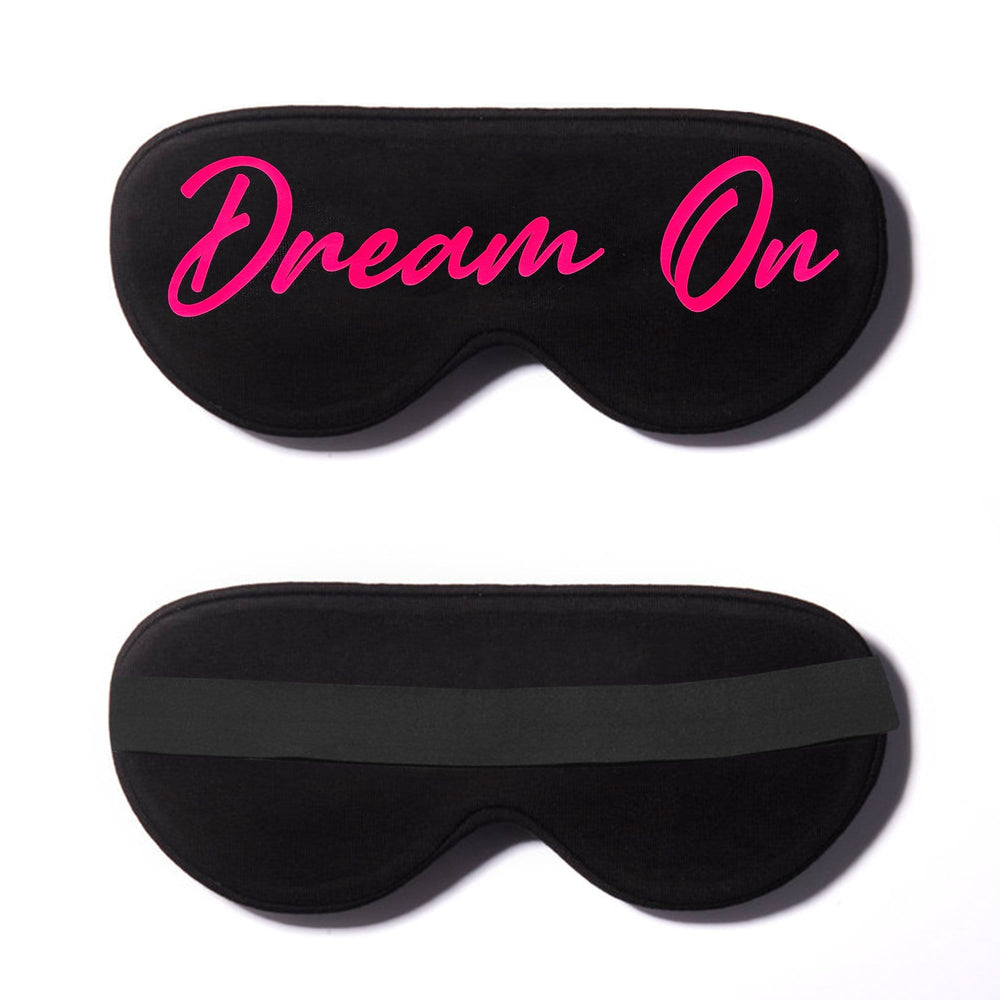 Dream on Neon Pink Cotton Lux Sleep Mask