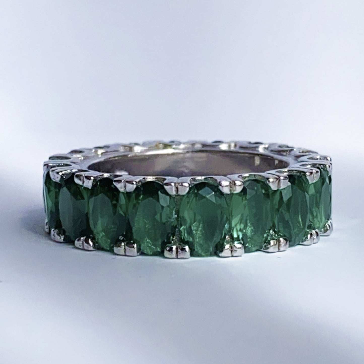 Emerald Ice Ring Size 7