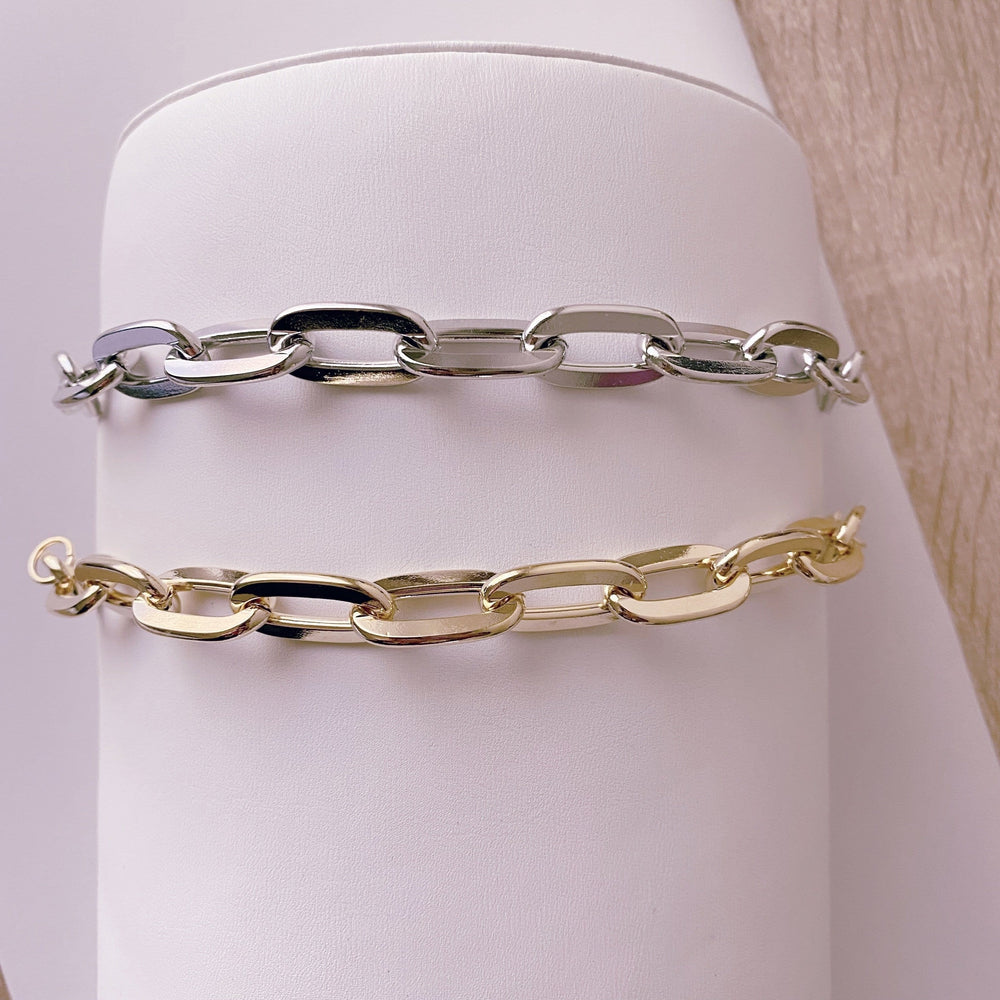 
                  
                    Stacked Link Chain Bracelets
                  
                