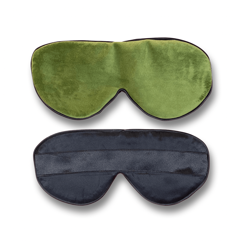 Green Velvet Silk Sleep Mask
