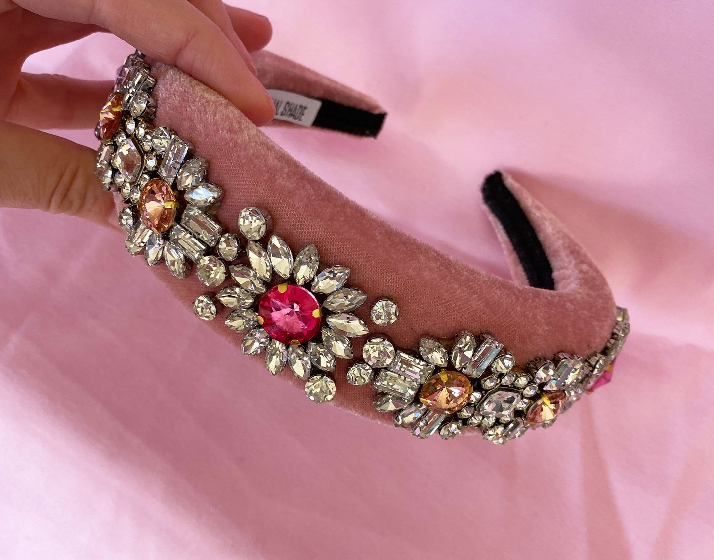 PINK VELVET HEADBAND