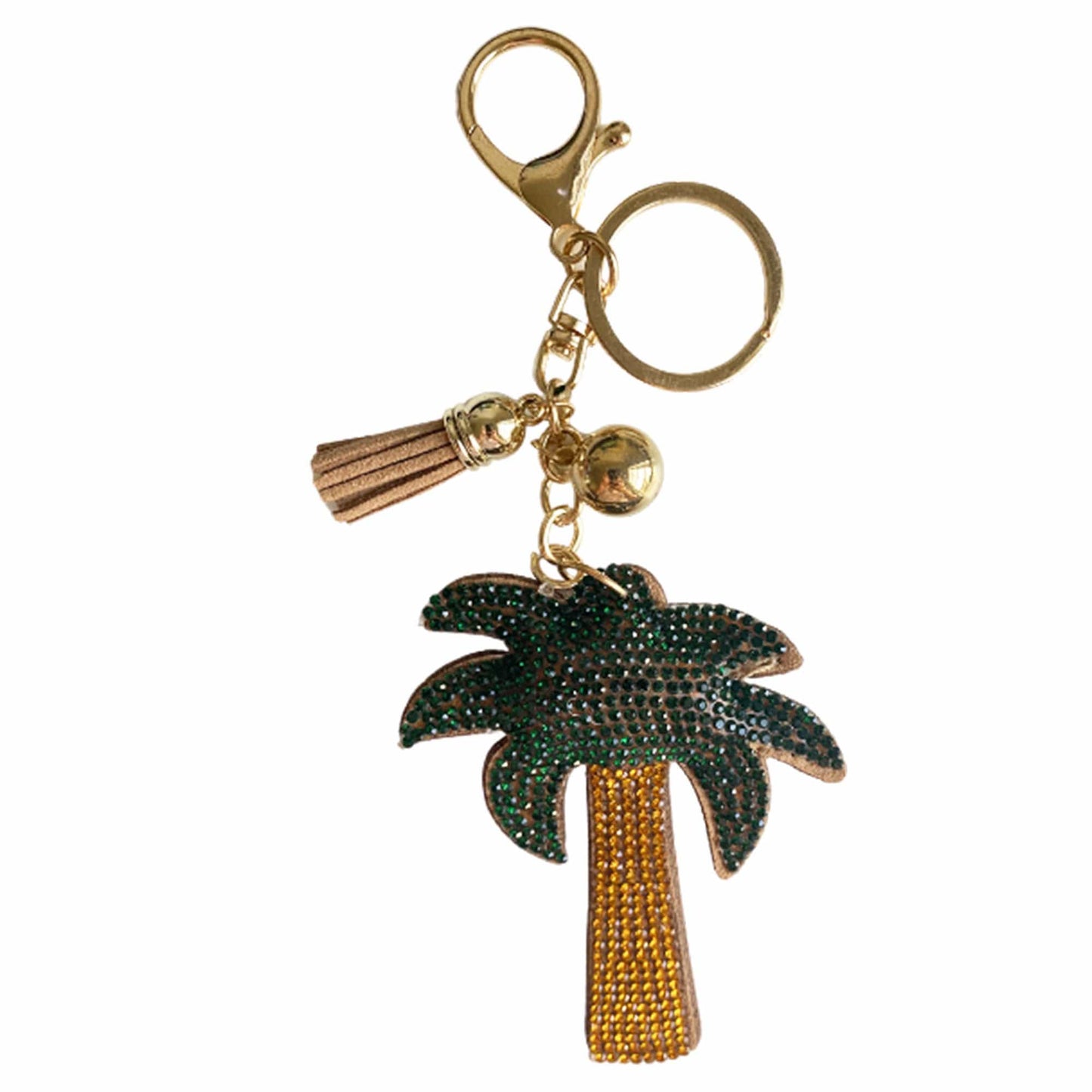 Palm Tree Bag Charm Keychain