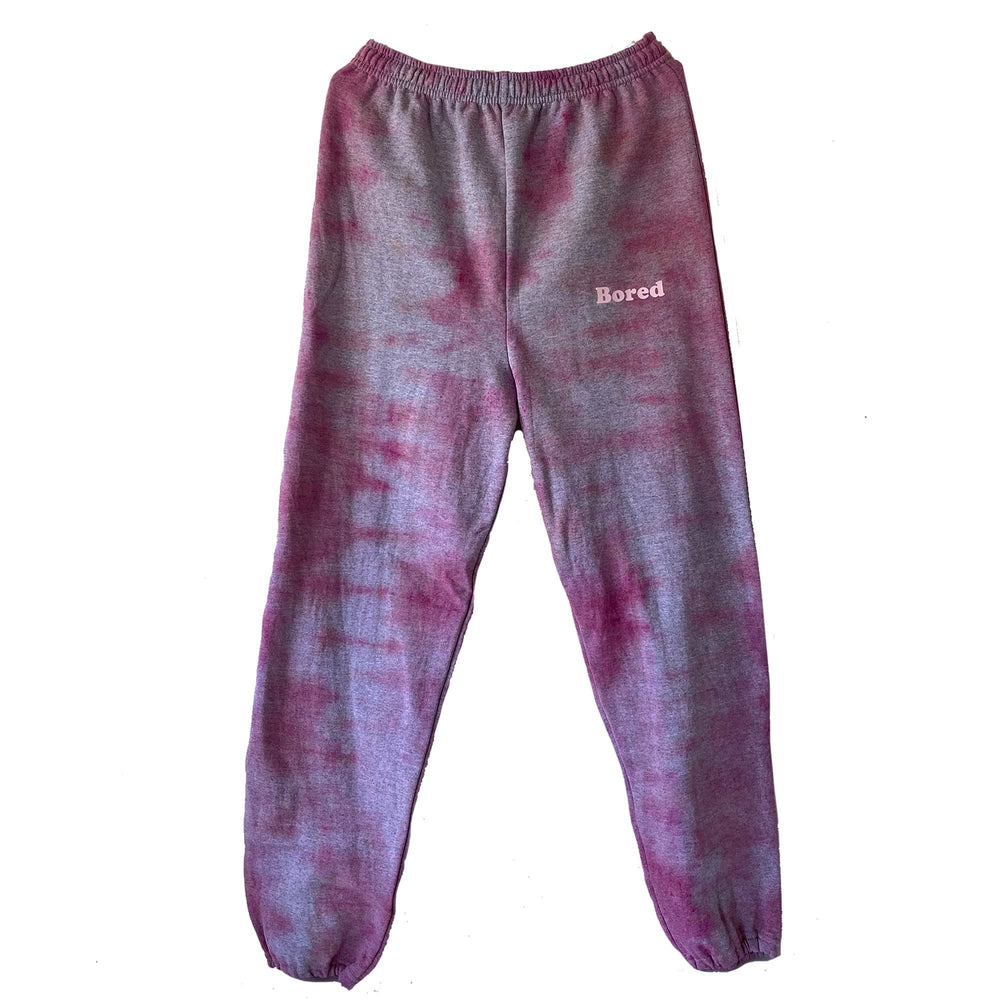 Pink and purple tie dye sweatpants new arrivals