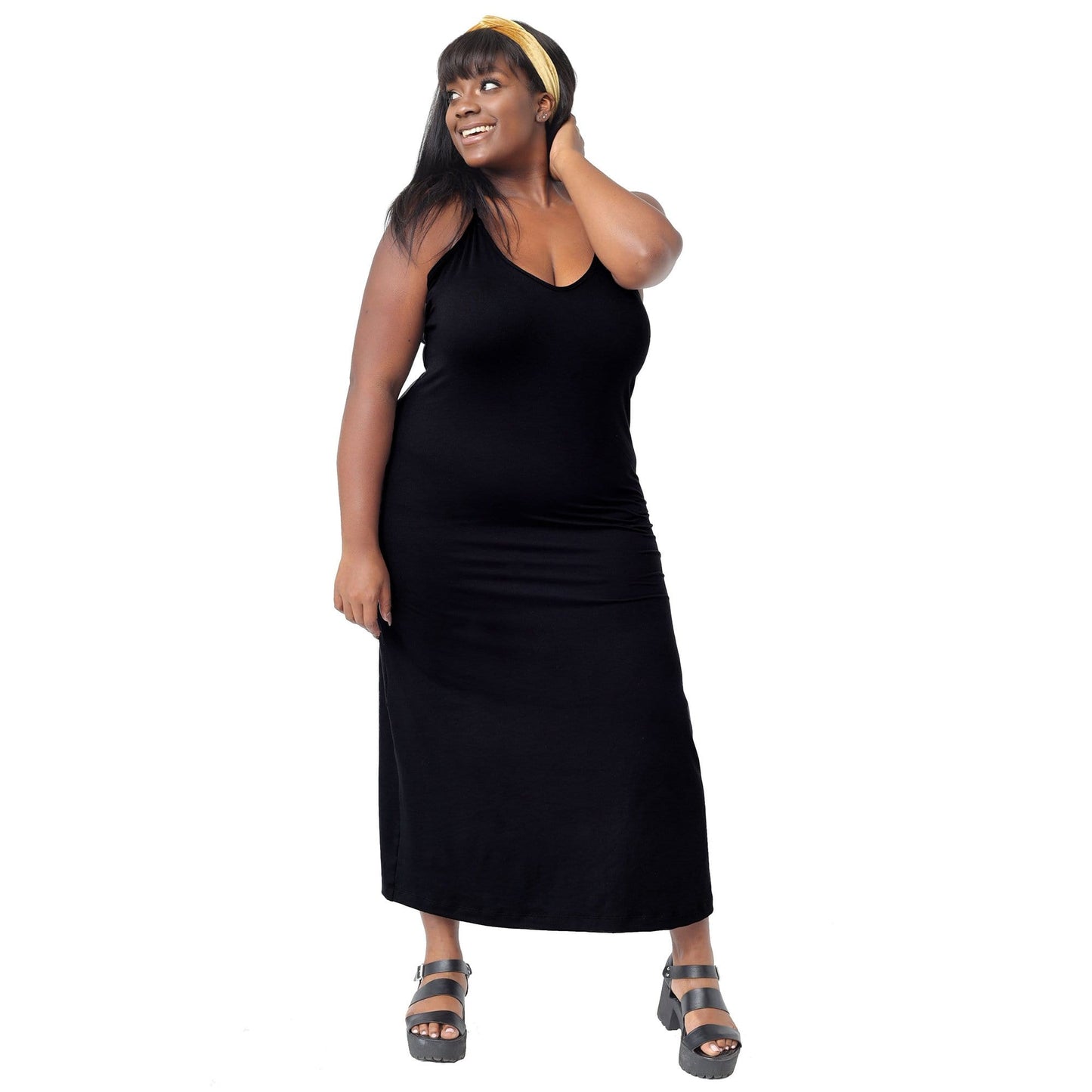 
                  
                    THE ROMY DRESS -BLACK JERSEY
                  
                