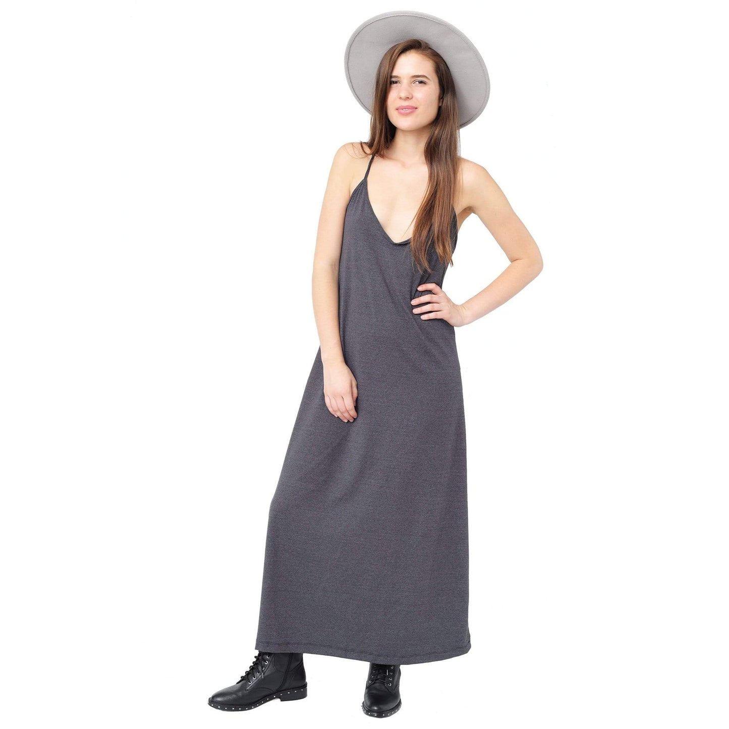 
                  
                    THE ROMY DRESS -GREY JERSEY
                  
                