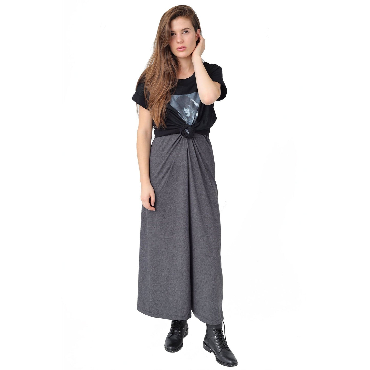 
                  
                    THE ROMY DRESS -GREY JERSEY
                  
                
