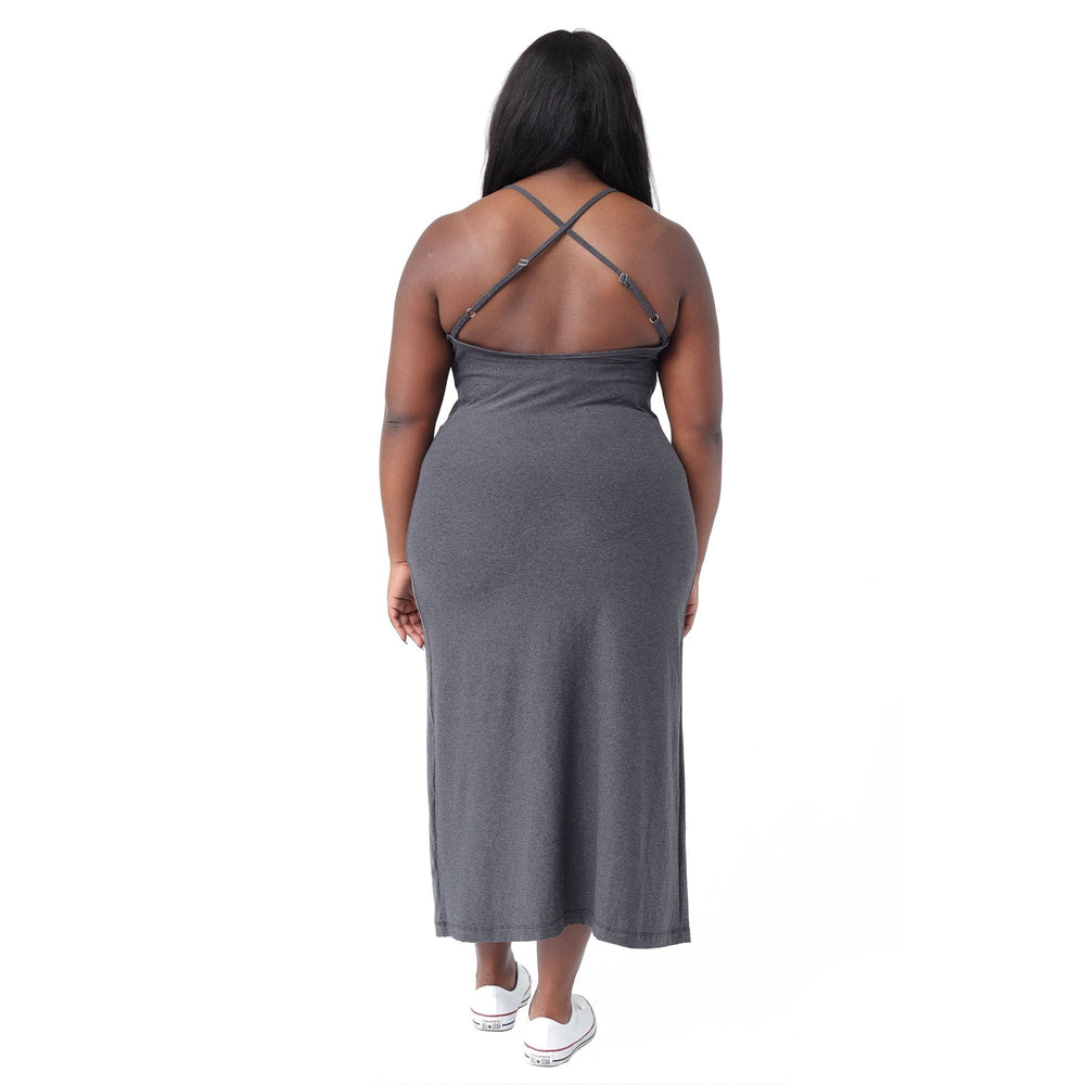 
                  
                    THE ROMY DRESS -GREY JERSEY
                  
                