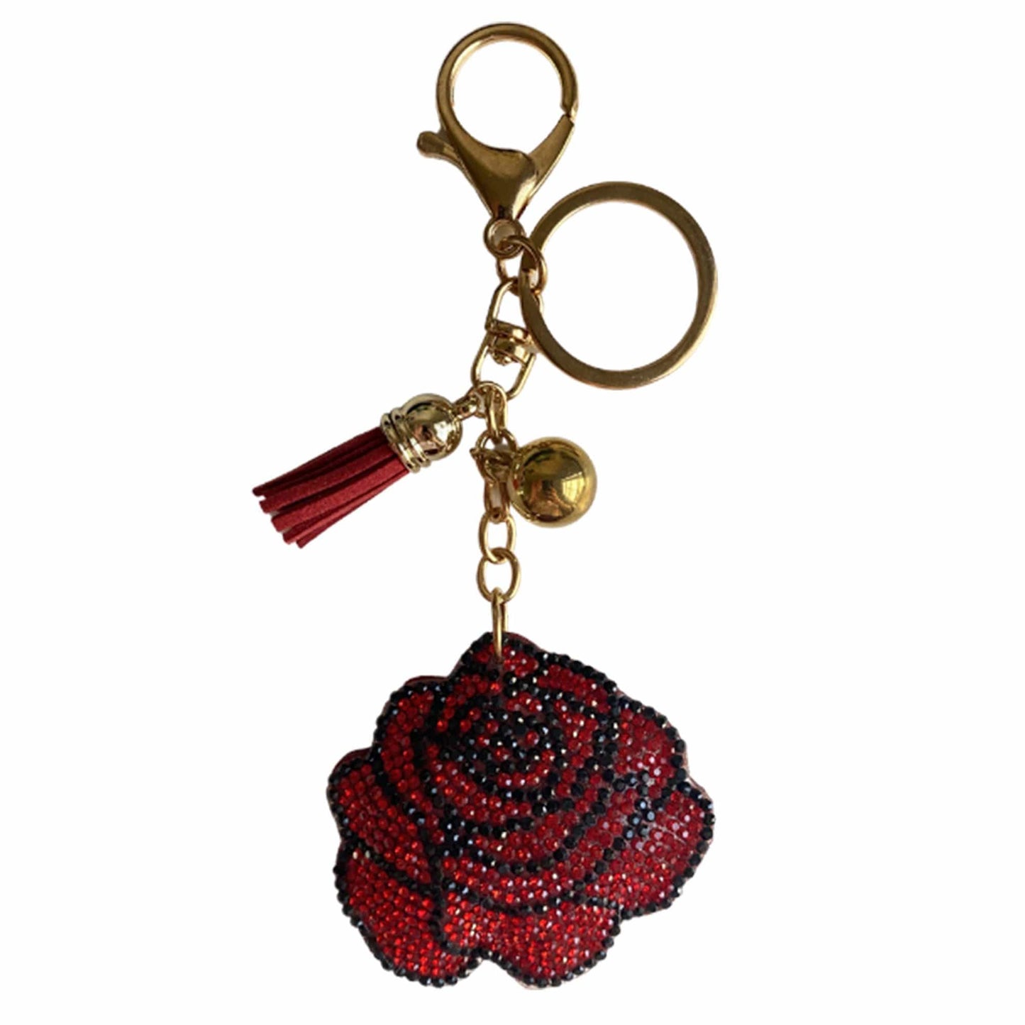 Rose Bag Charm Keychain