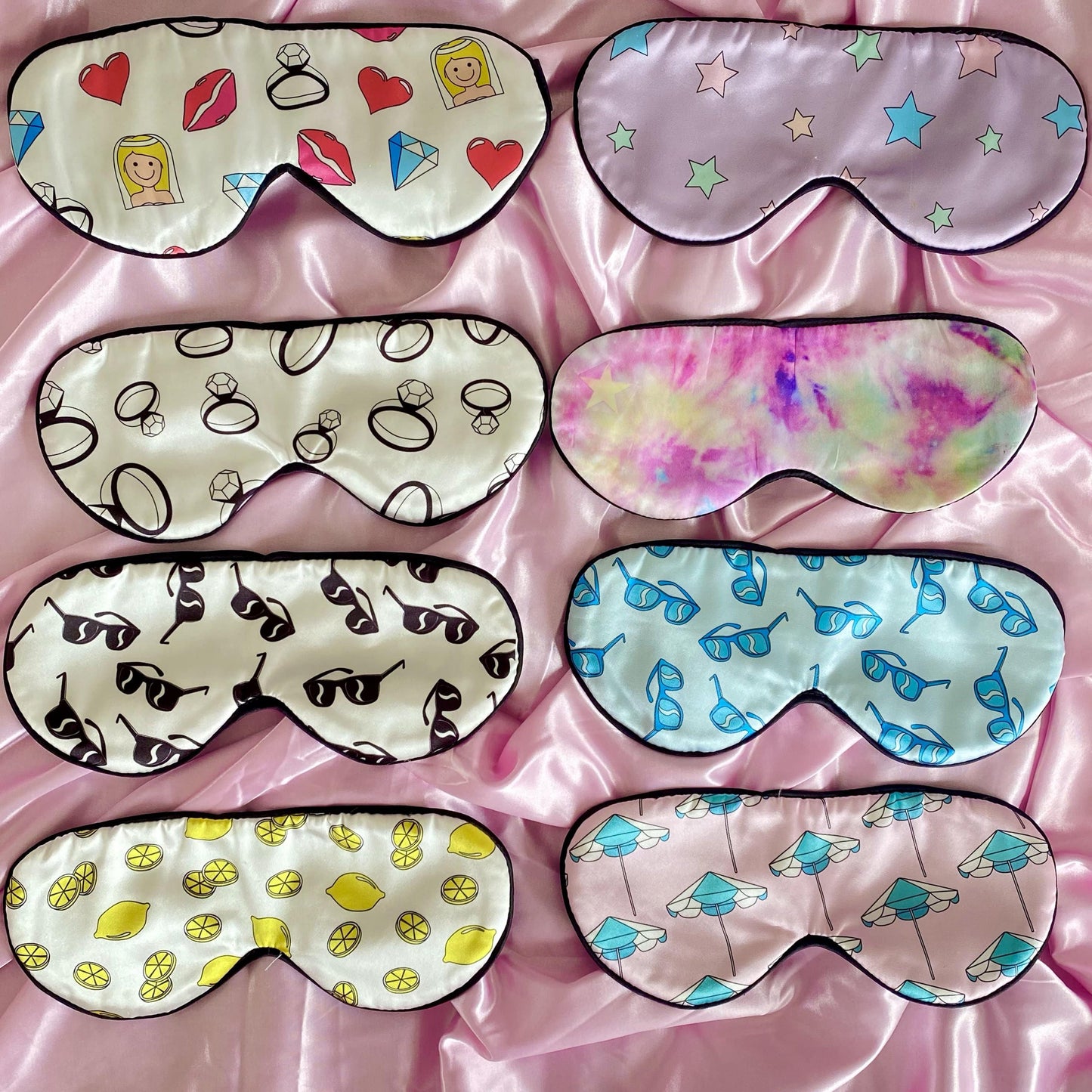 Silk + satin sleep masks